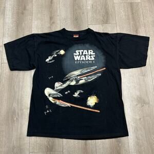 Star Wars Episode 1 Phantom Menace Vintage 90s T Shirt Tee Large L B11